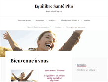 Tablet Screenshot of equilibre-sante-plus.com